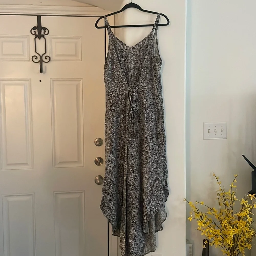 MSK Black and White Asymmetrical Romper/Jumpsuit Size XL - Picture 1 of 6